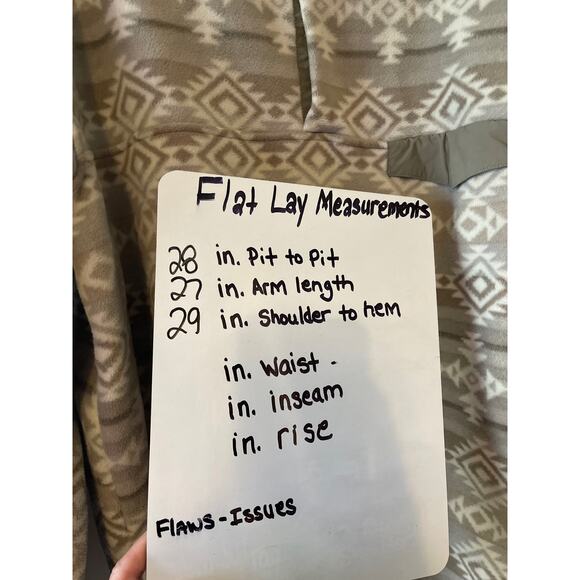 Southern Grit Aztec Fleece 1/4 Snap Pullover Brown Gray White  Men's XL - Picture 7 of 8